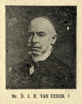 104496 Portret van mr. D.J. van Eeden, geboren 1826, advocaat, lid van de gemeenteraad te Utrecht (1875-1886), ...